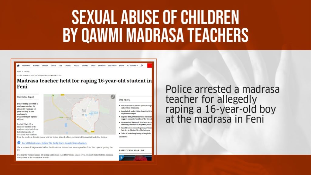 Sexual Abuse of Children by Madrasa Teachers 11 Sexual Abuse of Children by Madrasa Teachers