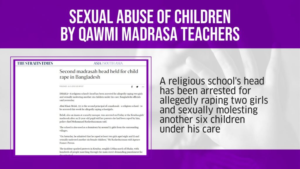 Sexual Abuse of Children by Madrasa Teachers 7 1 Sexual Abuse of Children by Madrasa Teachers